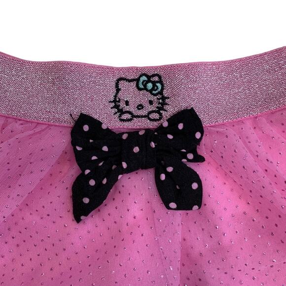 Hello Kitty Skirt Girls Size 6 Layered Color Pink with Elastic Waist Polyester - Picture 3 of 5